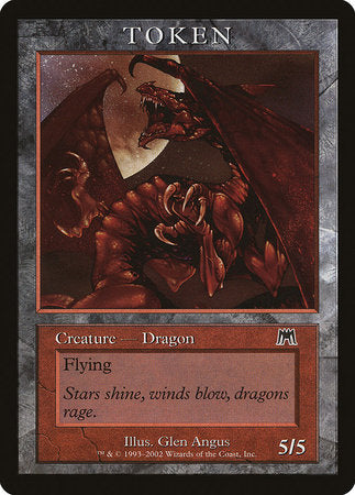 Dragon Token (Onslaught) [Magic Player Rewards 2002] | Good Games North