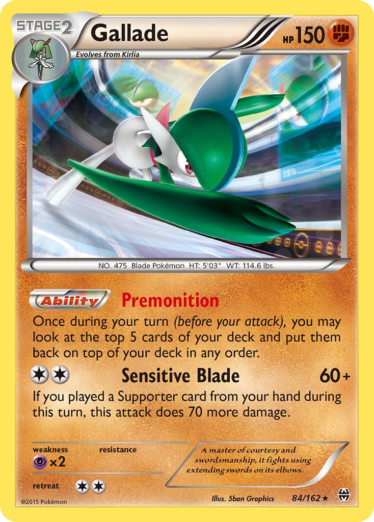 Gallade (84/162) (Cosmos Holo) (Blister Exclusive) [XY: BREAKthrough] | Good Games North