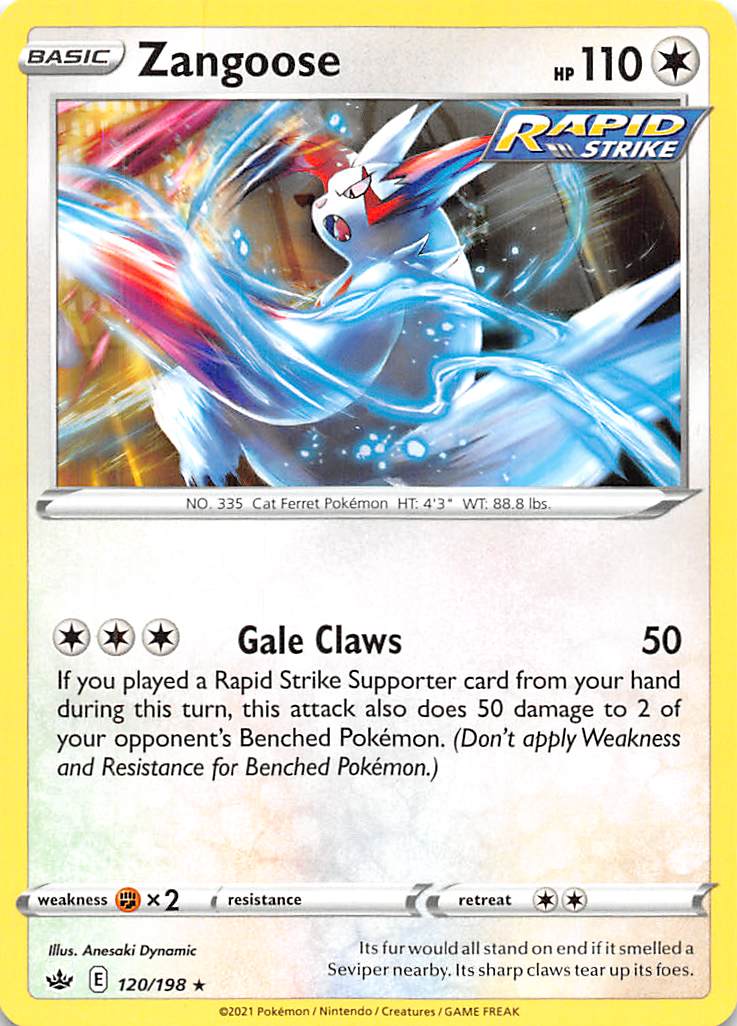 Zangoose (120/198) [Sword & Shield: Chilling Reign] | Good Games North