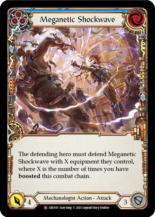 Meganetic Shockwave [U-CRU103-RF] Unlimited Rainbow Foil | Good Games North