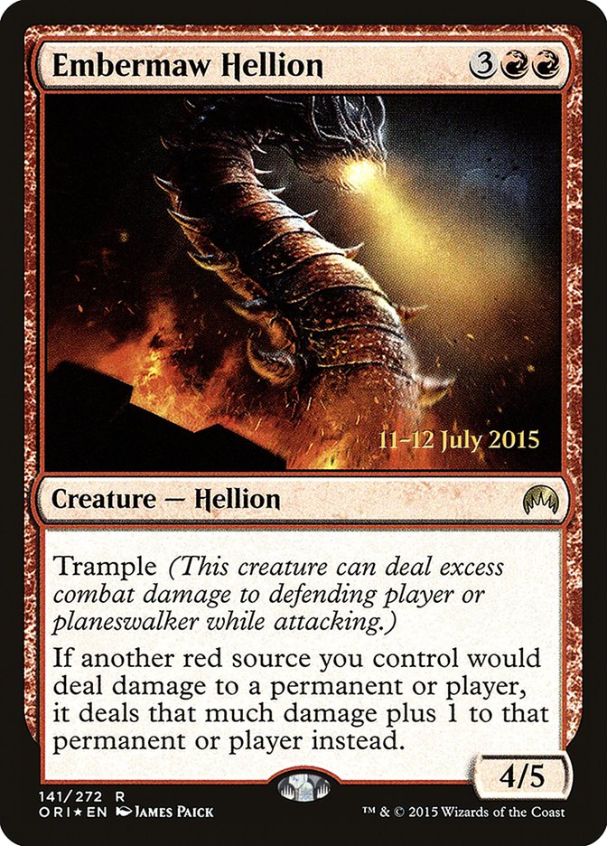 Embermaw Hellion [Magic Origins Prerelease Promos] | Good Games North