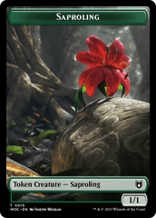 Faerie // Saproling Double-Sided Token [Wilds of Eldraine Commander Tokens] | Good Games North