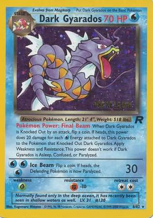 Dark Gyarados (8/82) (Prerelease Promo) [Team Rocket Unlimited] | Good Games North