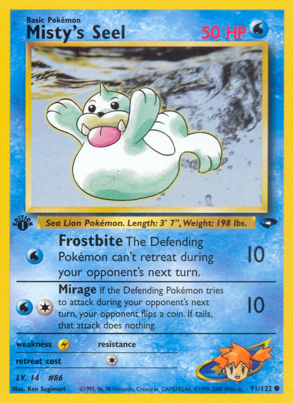 Misty's Seel (91/132) [Gym Challenge 1st Edition] | Good Games North