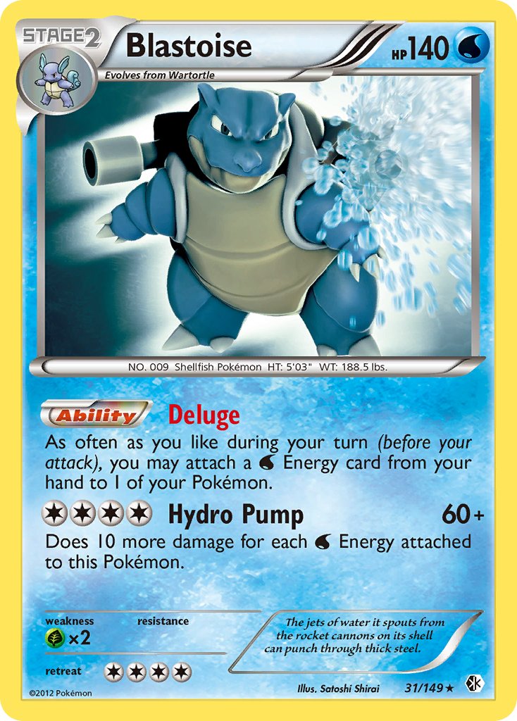 Blastoise (31/149) (Theme Deck Exclusive) [Black & White: Boundaries Crossed] | Good Games North
