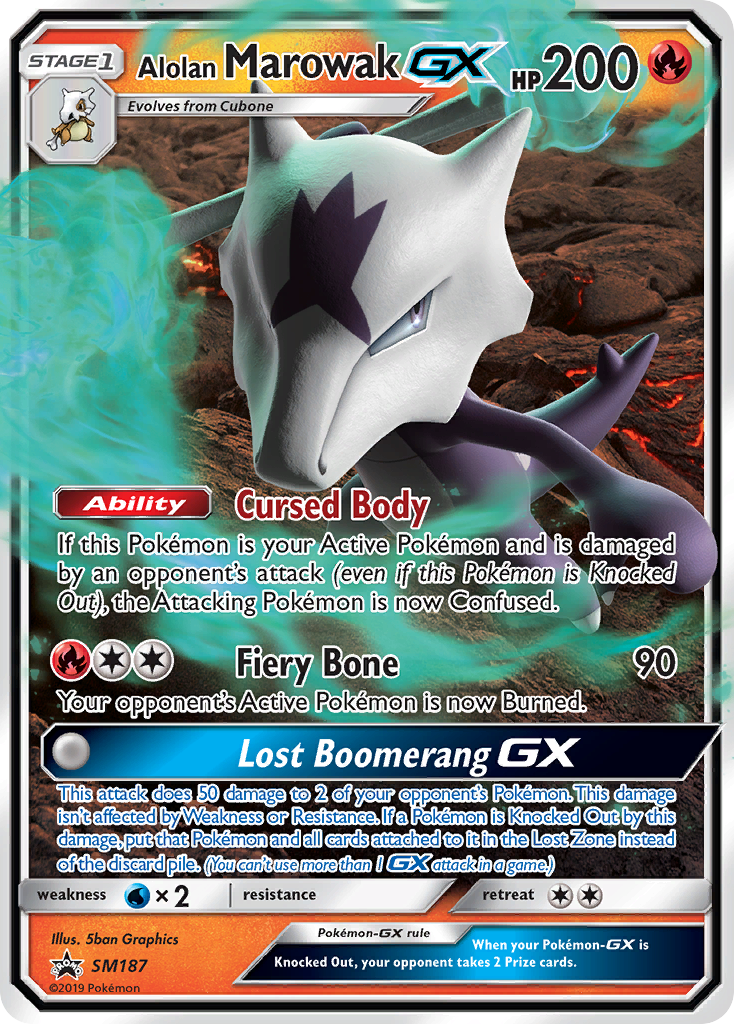 Alolan Marowak GX (SM187) [Sun & Moon: Black Star Promos] | Good Games North