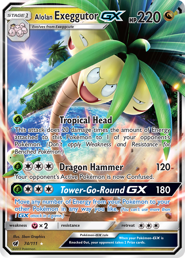Alolan Exeggutor GX (74/111) [Sun & Moon: Crimson Invasion] | Good Games North