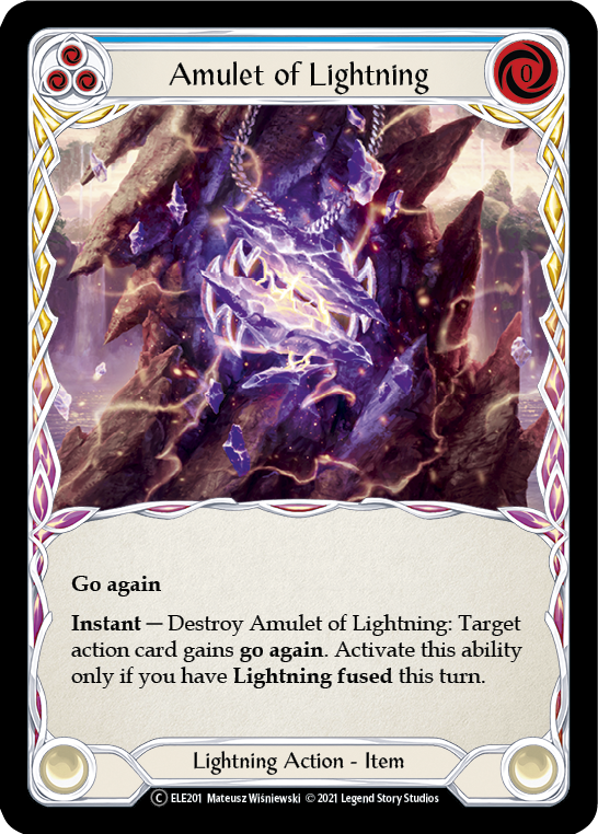 Amulet of Lightning [U-ELE201] Unlimited Normal | Good Games North