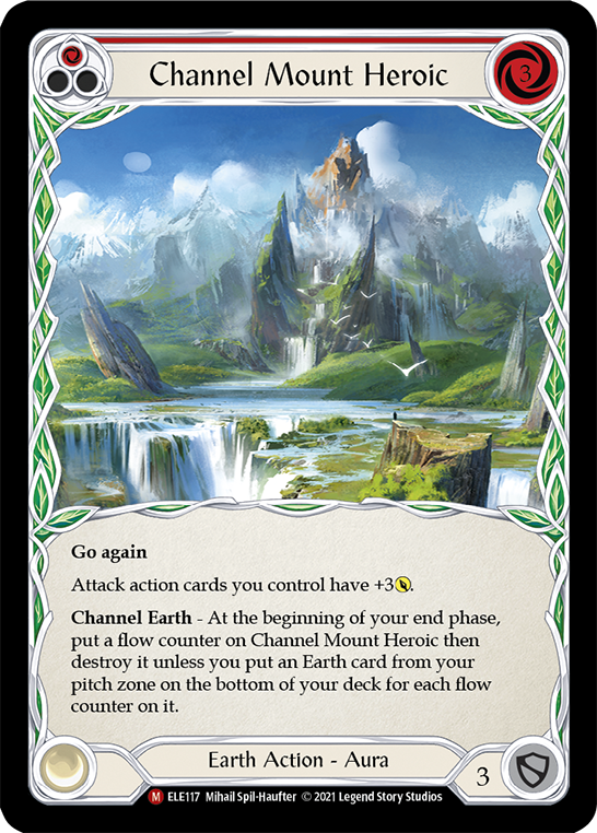Channel Mount Heroic [ELE117] (Tales of Aria)  1st Edition Rainbow Foil | Good Games North