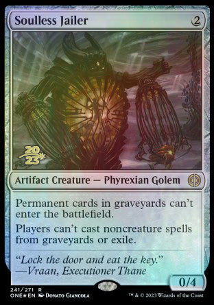 Soulless Jailer [Phyrexia: All Will Be One Prerelease Promos] | Good Games North
