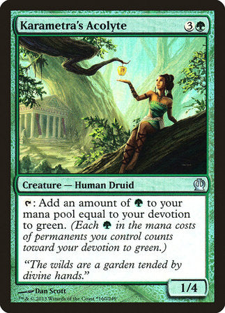 Karametra's Acolyte [Theros Promos] | Good Games North