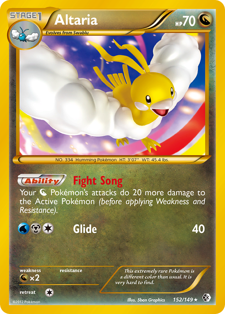 Altaria (152/149) [Black & White: Boundaries Crossed] | Good Games North