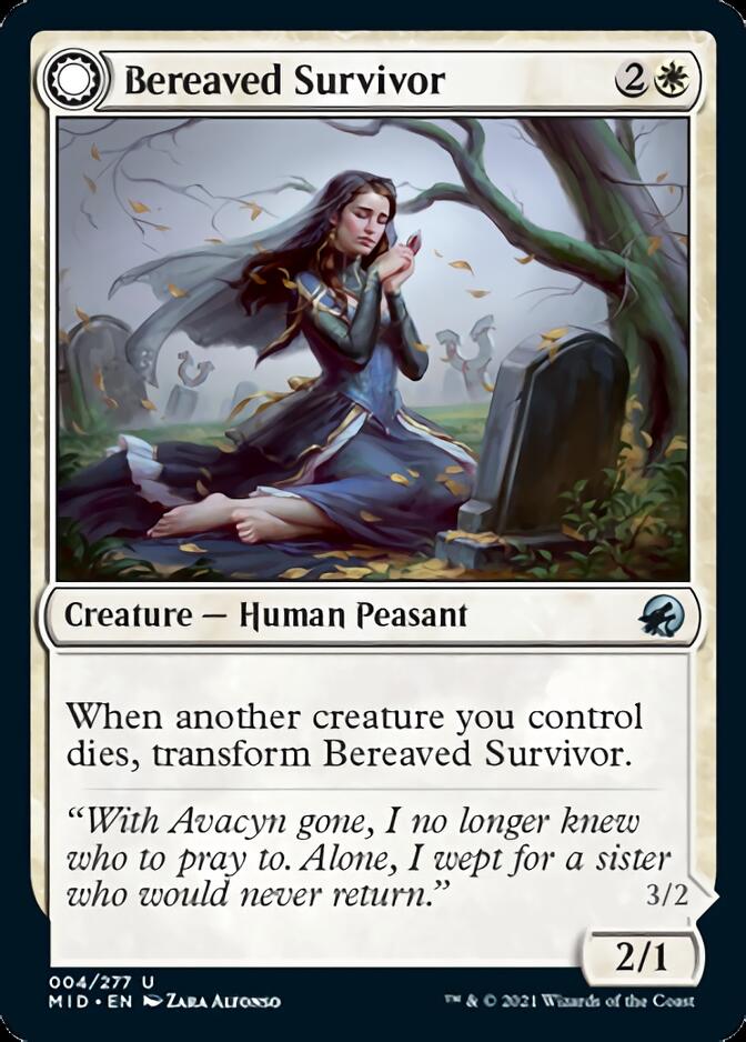 Bereaved Survivor // Dauntless Avenger [Innistrad: Midnight Hunt] | Good Games North