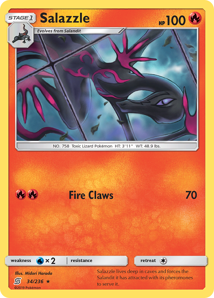 Salazzle (34/236) [Sun & Moon: Unified Minds] | Good Games North