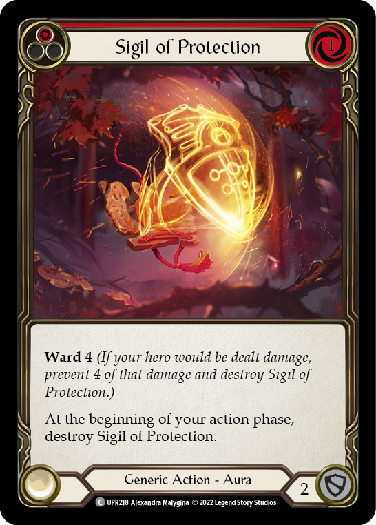 Sigil of Protection (Red) [UPR218] (Uprising)  Rainbow Foil | Good Games North