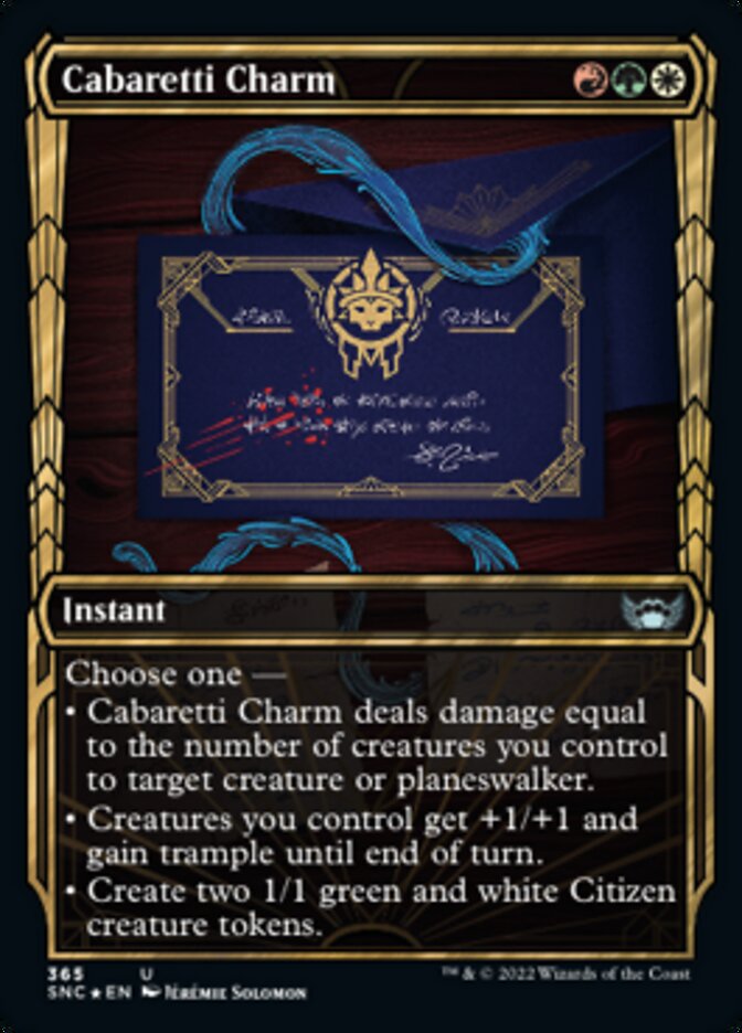 Cabaretti Charm (Showcase Golden Age Gilded Foil) [Streets of New Capenna] | Good Games North