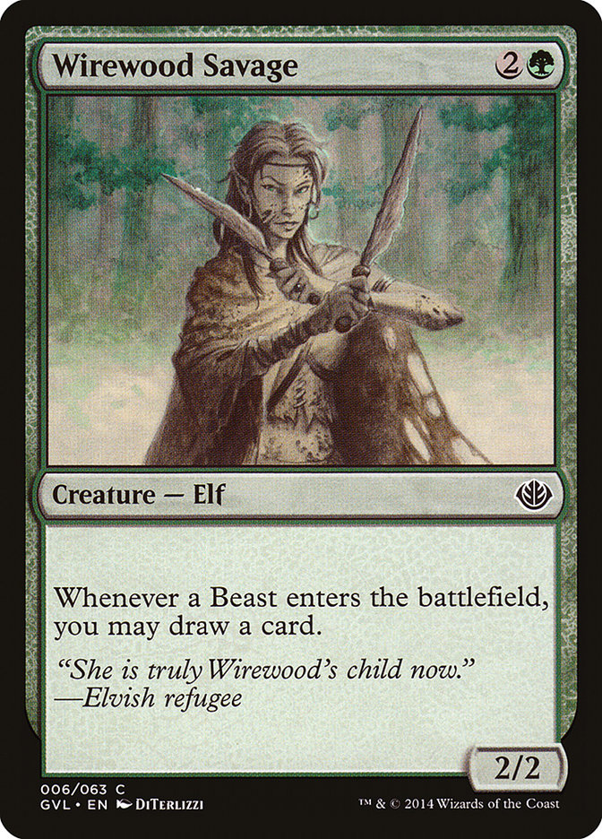 Wirewood Savage (Garruk vs. Liliana) [Duel Decks Anthology] | Good Games North
