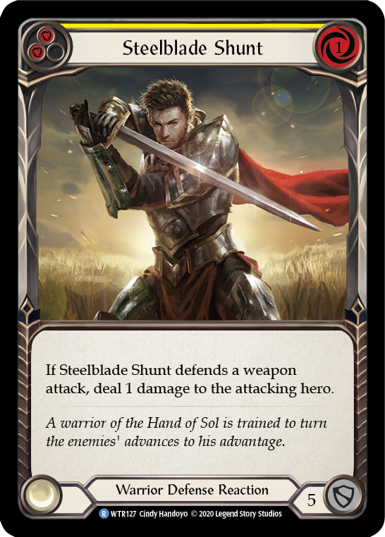 Steelblade Shunt (Yellow) [U-WTR127] (Welcome to Rathe Unlimited)  Unlimited Normal | Good Games North