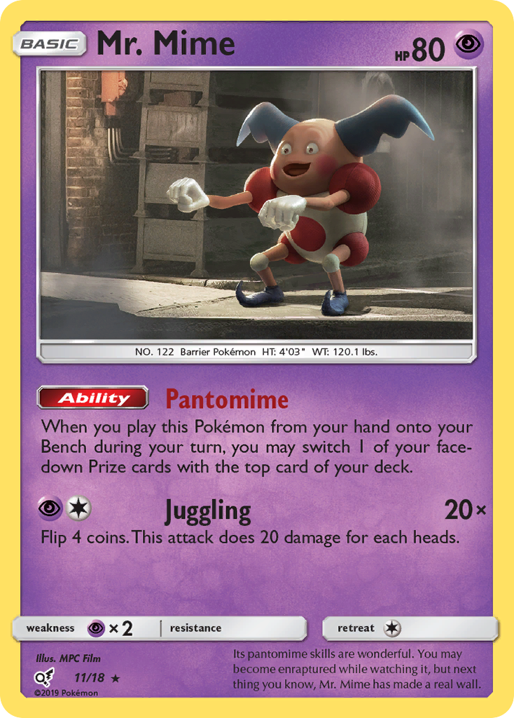 Mr. Mime (11/18) [Sun & Moon: Detective Pikachu] | Good Games North