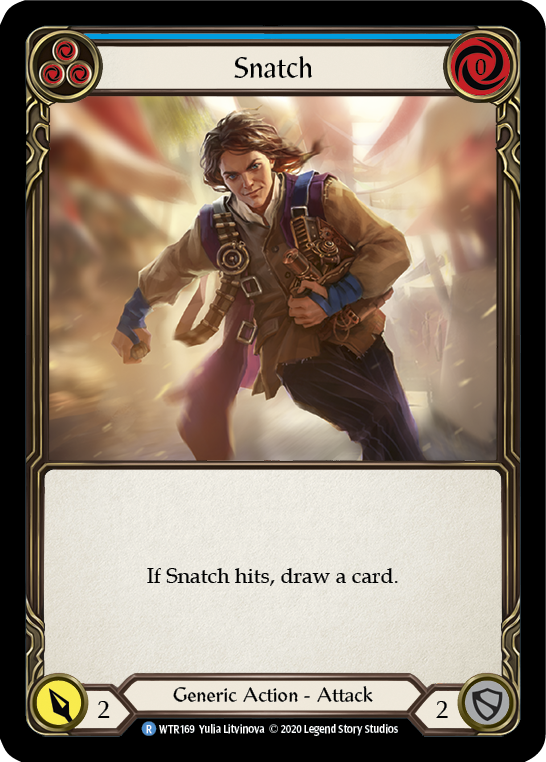 Snatch (Blue) [U-WTR169] (Welcome to Rathe Unlimited)  Unlimited Rainbow Foil | Good Games North