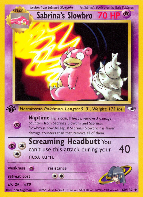 Sabrina's Slowbro (60/132) [Gym Heroes 1st Edition] | Good Games North
