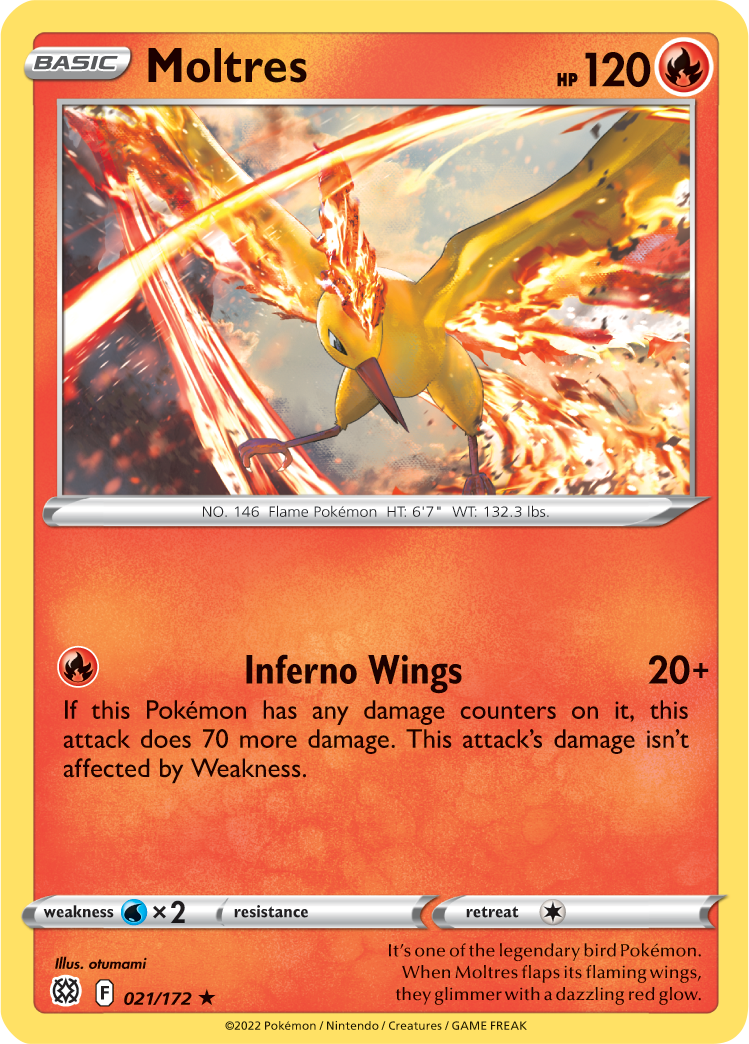 Moltres (021/172) [Sword & Shield: Brilliant Stars] | Good Games North
