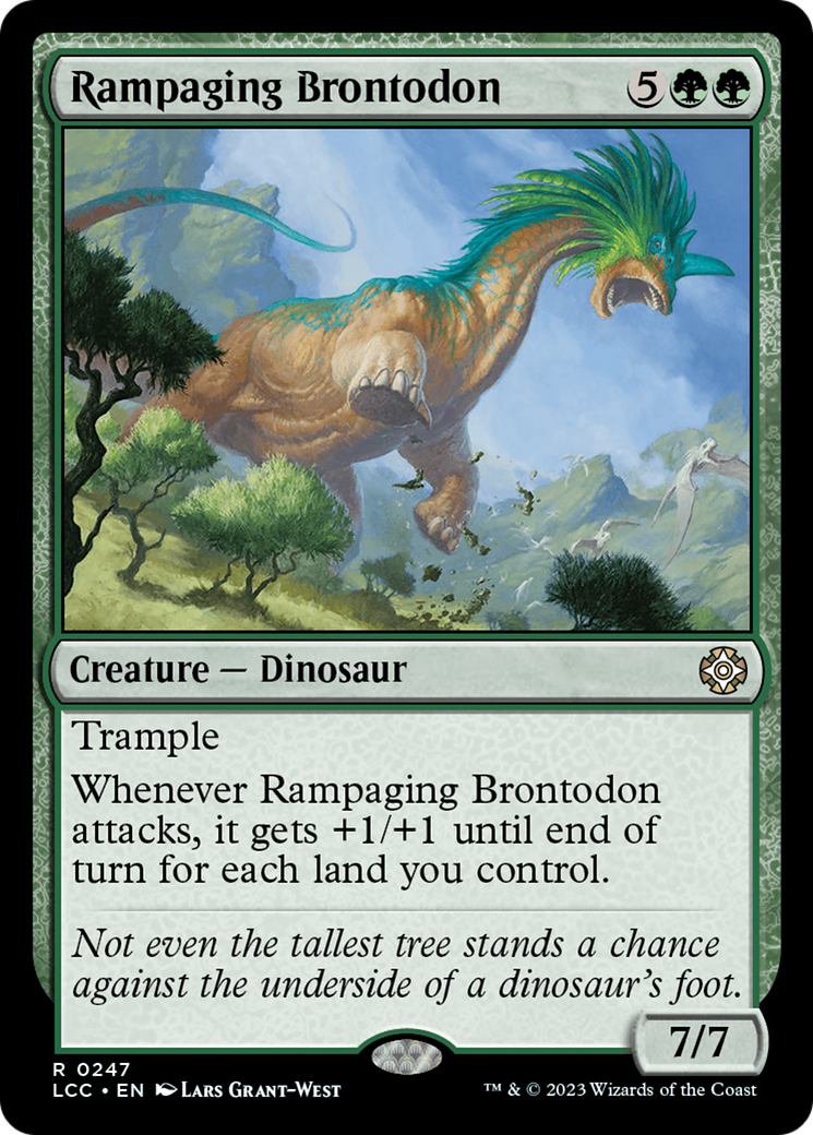 Rampaging Brontodon [The Lost Caverns of Ixalan Commander] | Good Games North