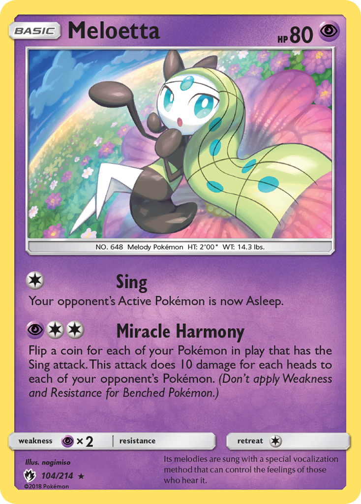 Meloetta (104/214) [Sun & Moon: Lost Thunder] | Good Games North