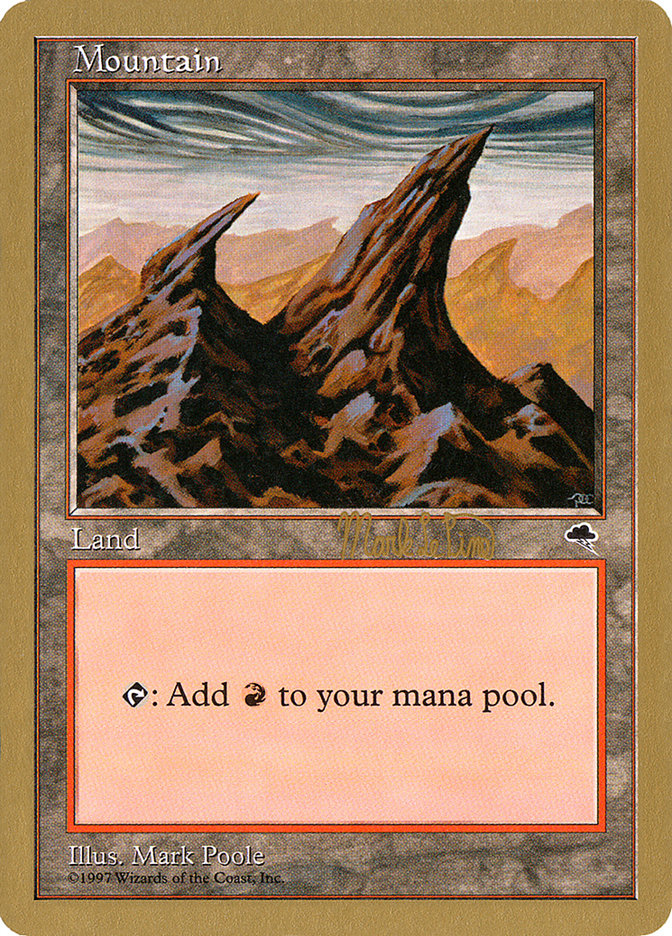 Mountain (mlp344) (Mark Le Pine) [World Championship Decks 1999] | Good Games North