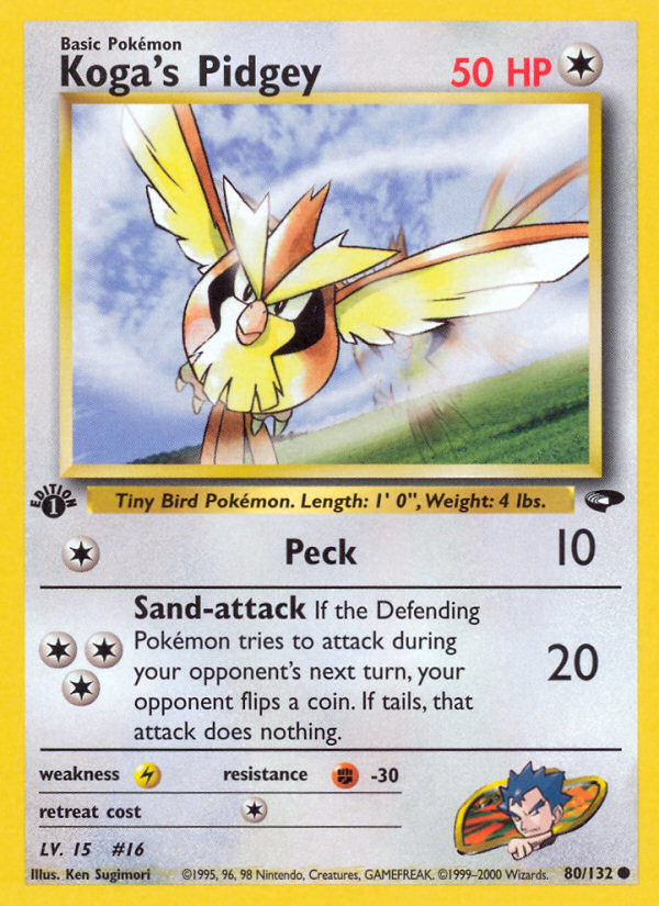 Koga's Pidgey (80/132) [Gym Challenge 1st Edition] | Good Games North