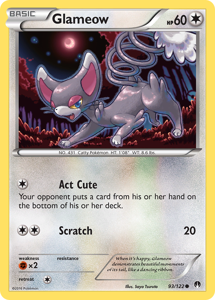 Glameow (93/122) [XY: BREAKpoint] | Good Games North