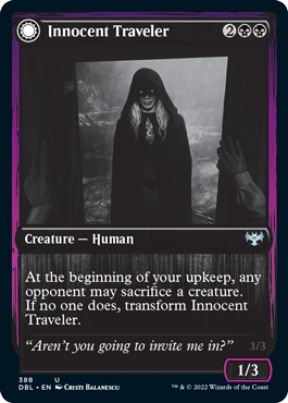 Innocent Traveler // Malicious Invader [Innistrad: Double Feature] | Good Games North