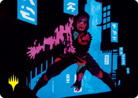 Return to Action Art Card (Gold-Stamped Signature) [Kamigawa: Neon Dynasty Art Series] | Good Games North
