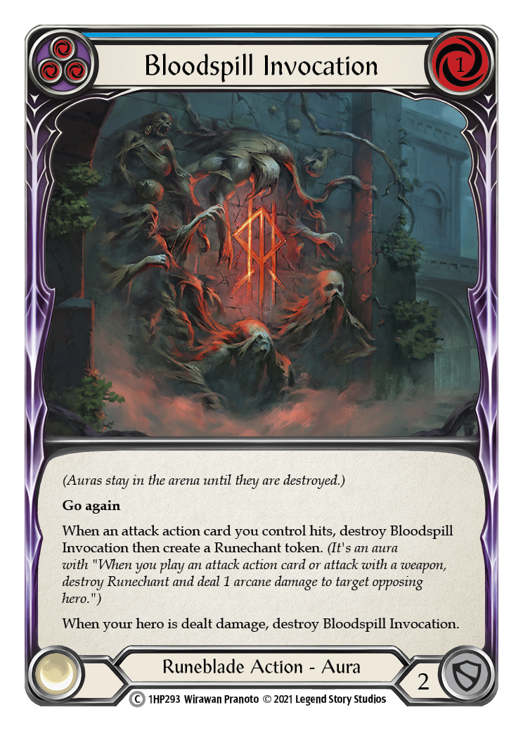 Bloodspill Invocation (Blue) [1HP293] | Good Games North