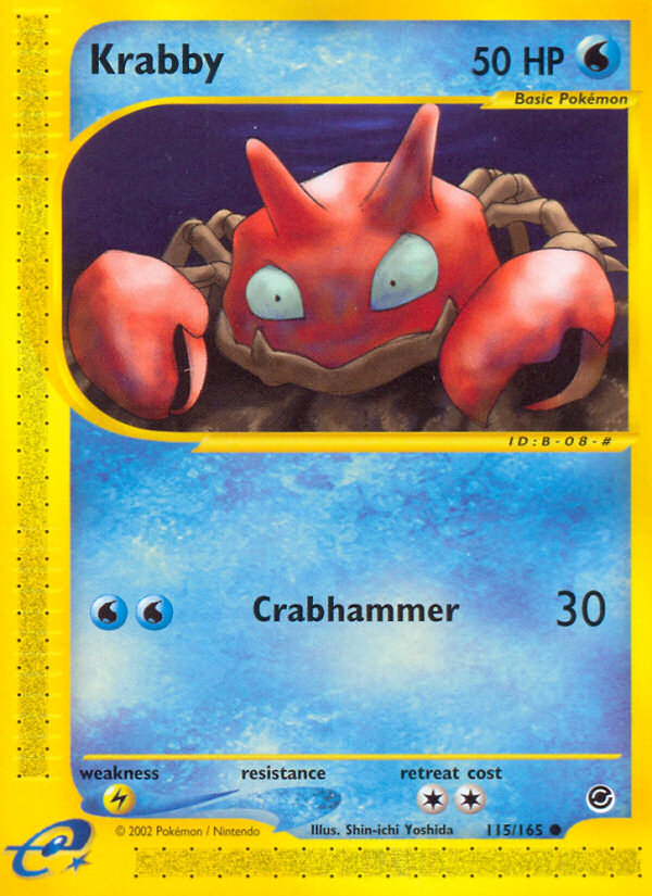 Krabby (115/165) [Expedition: Base Set] | Good Games North
