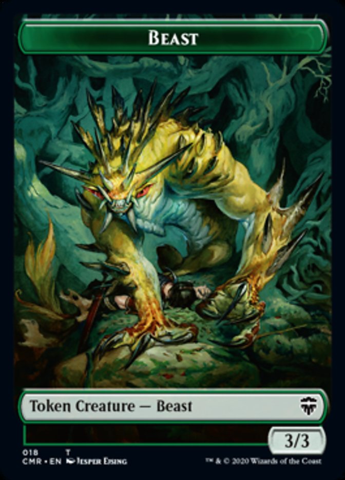 Beast (18) // Beast Token (19) [Commander Legends Tokens] | Good Games North
