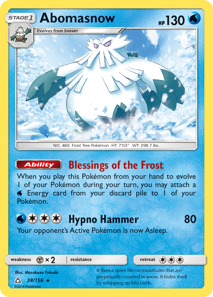 Abomasnow (38/156) [Sun & Moon: Ultra Prism] | Good Games North