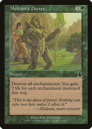 Multani's Decree [Urza's Destiny] | Good Games North