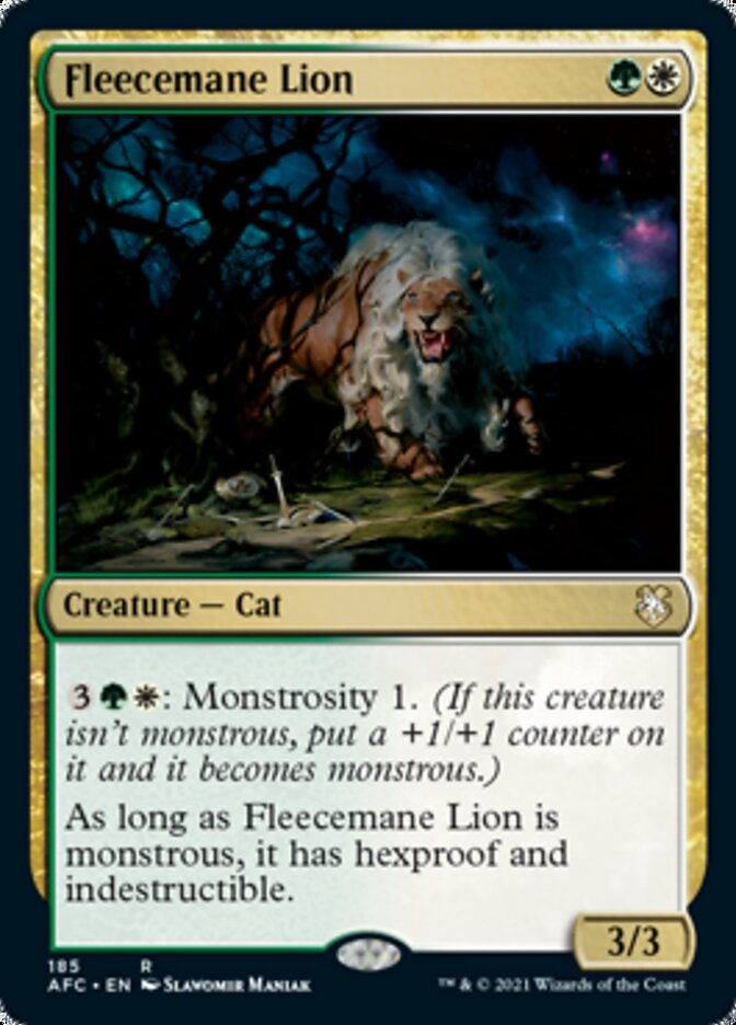 Fleecemane Lion [Dungeons & Dragons: Adventures in the Forgotten Realms Commander] | Good Games North