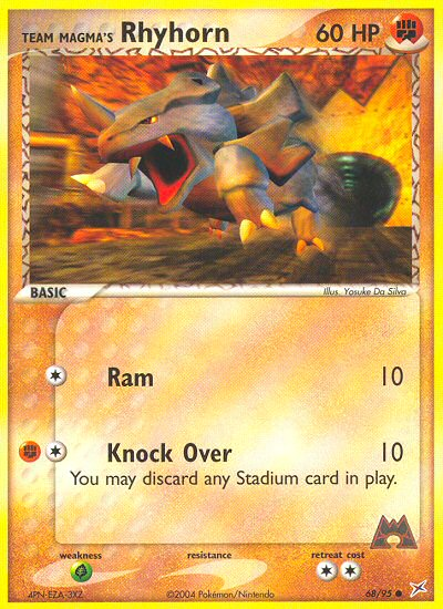 Team Magma's Rhyhorn (68/95) [EX: Team Magma vs Team Aqua] | Good Games North