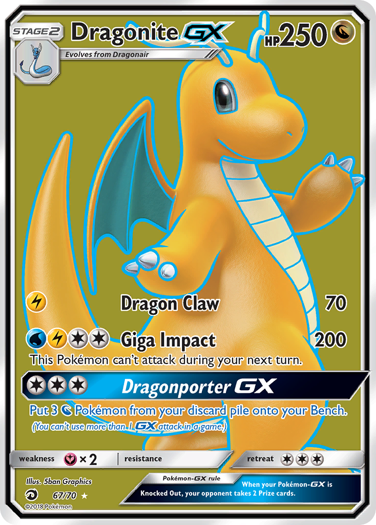Dragonite GX (67/70) [Sun & Moon: Dragon Majesty] | Good Games North