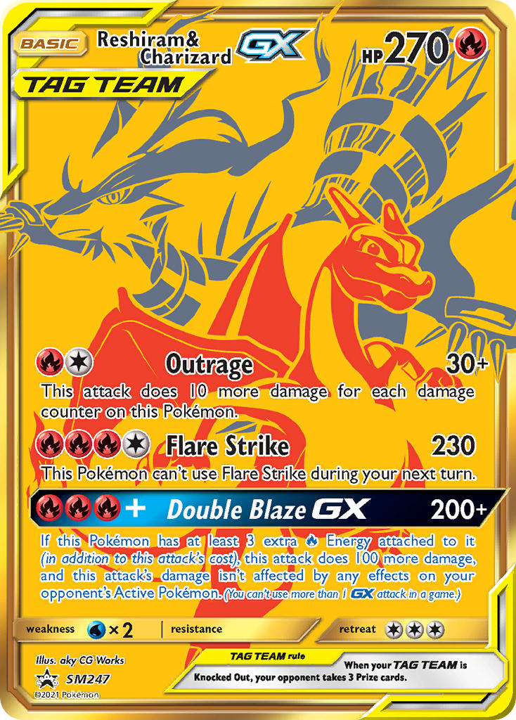 Reshiram & Charizard GX (SM247) (Jumbo Card) [Sun & Moon: Black Star Promos] | Good Games North