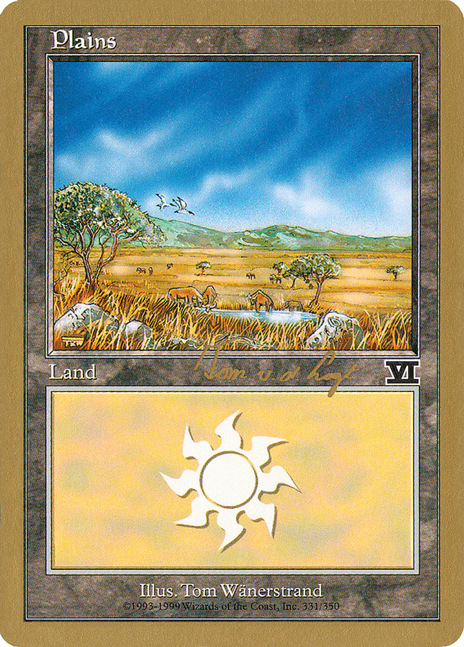 Plains (tvdl331) (Tom van de Logt) [World Championship Decks 2000] | Good Games North