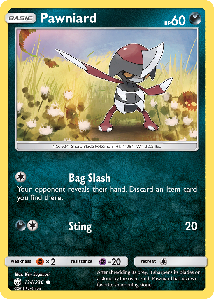 Pawniard (134/236) [Sun & Moon: Cosmic Eclipse] | Good Games North