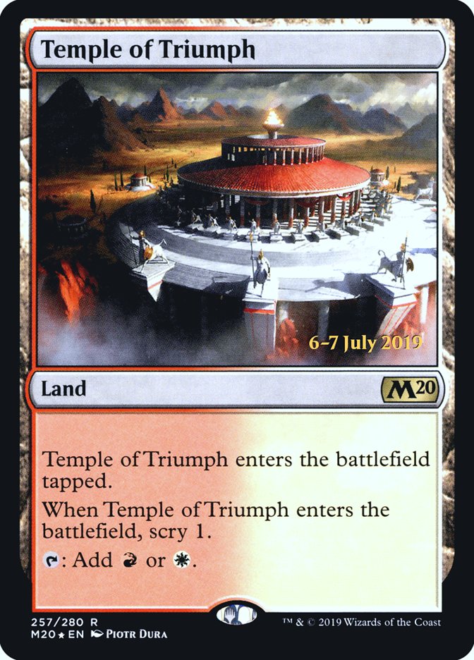 Temple of Triumph  [Core Set 2020 Prerelease Promos] | Good Games North