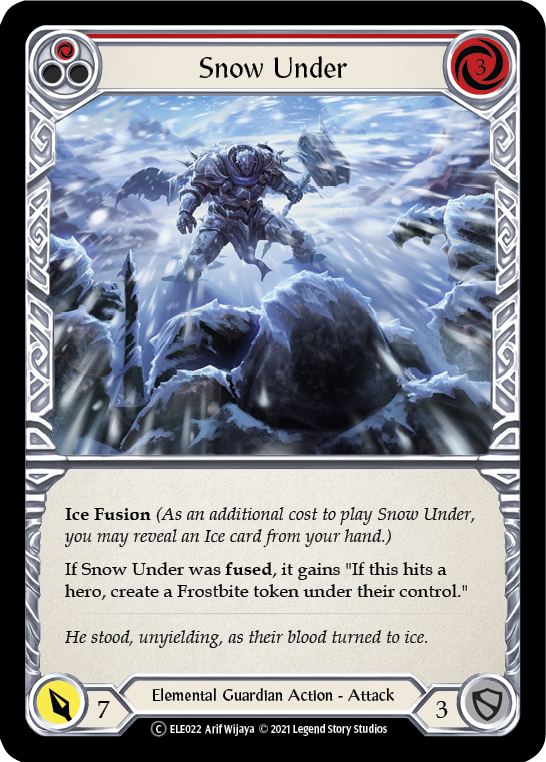 Snow Under (Red) [U-ELE022] Unlimited Rainbow Foil | Good Games North