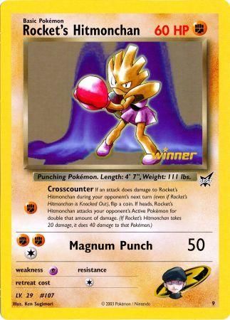 Rocket's Hitmonchan (9) (Jumbo Card) [Best of Promos] | Good Games North