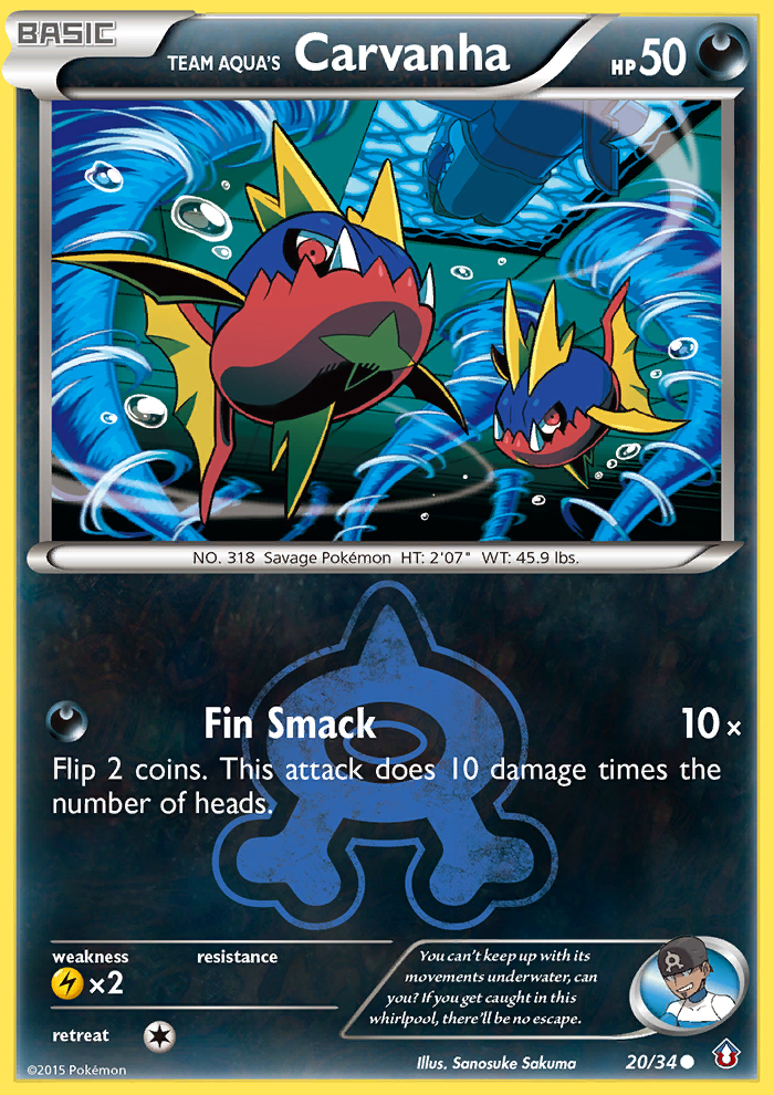 Team Aqua's Carvanha (20/34) [XY: Double Crisis] | Good Games North