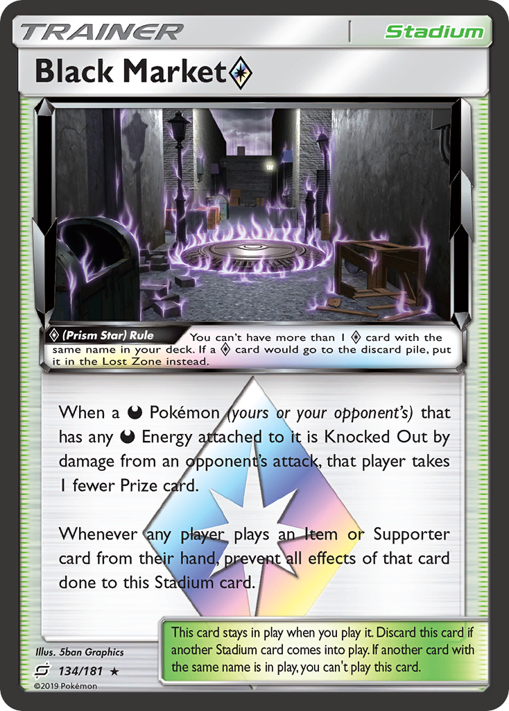 Black Market (134/181) (Prism Star) [Sun & Moon: Team Up] | Good Games North