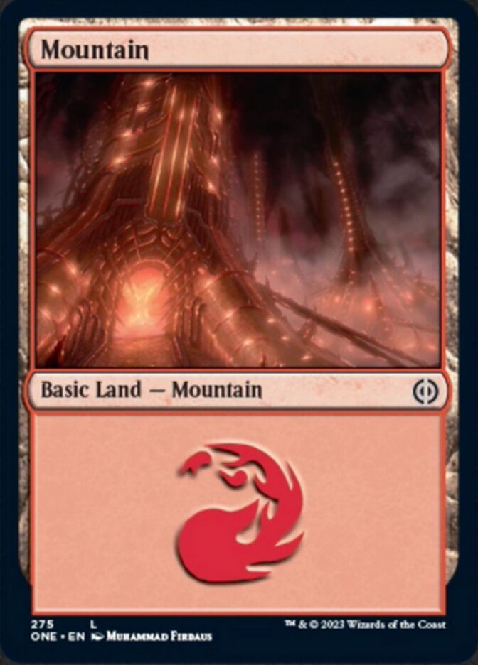 Mountain (275) [Phyrexia: All Will Be One] | Good Games North